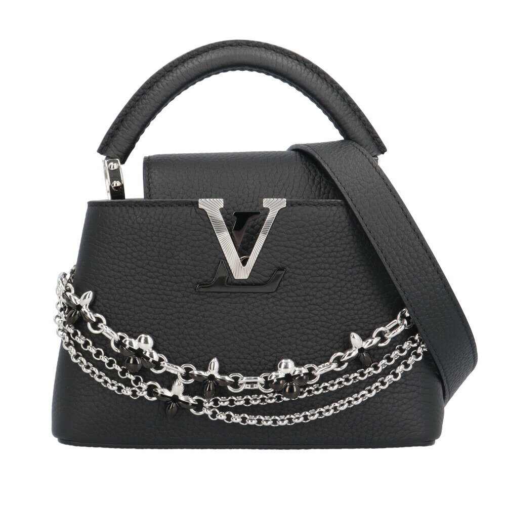 ルイヴィトン カプシーヌMINI ショルダーバッグ ルイ・ヴィトン バッグ トリヨンレザー M26351 ブラック レディース LOUIS VUITTON 中古2way