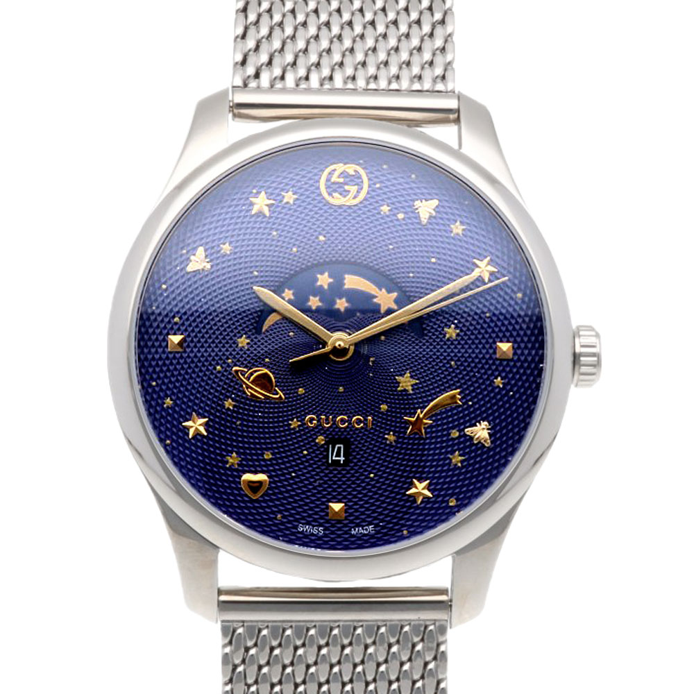 グッチ Gタイムレス 腕時計 時計 グッチ ステンレススチール YA126328(126.3) クオーツ メンズ 1年保証 GUCCI 中古星