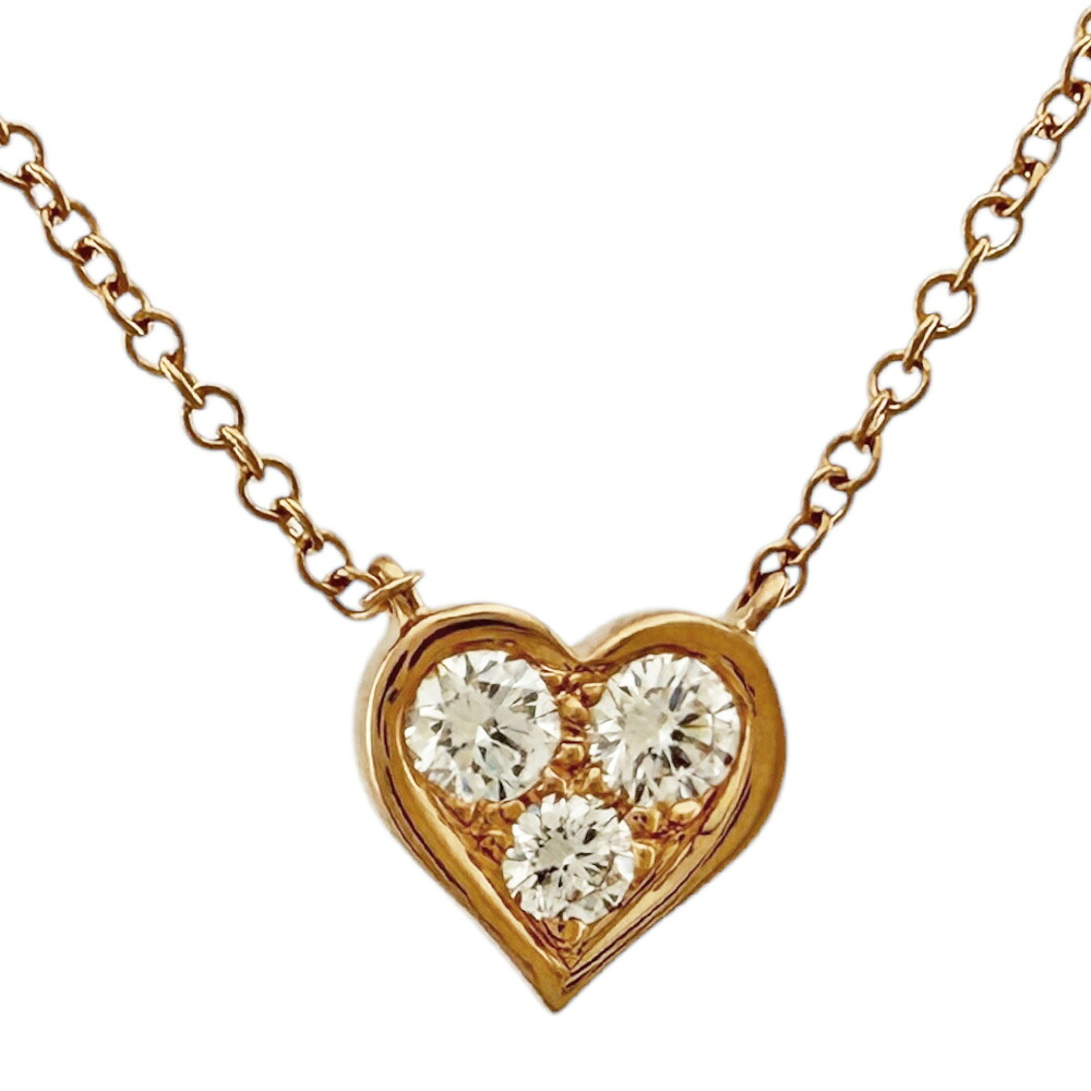 ティファニー センチメンタルハート ネックレス ティファニー 18金 ダイヤモンド レディース TIFFANY&Co. 中古