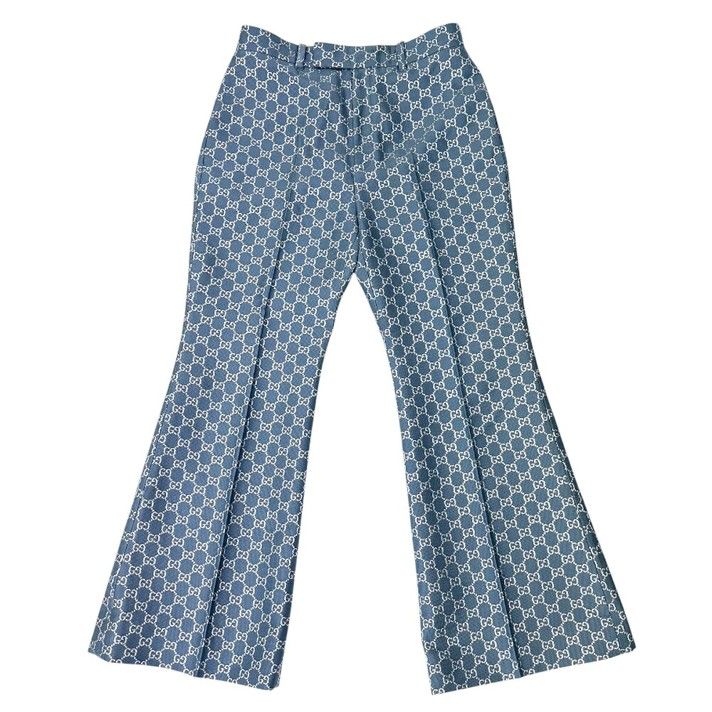 グッチ パンツ グッチ ウール レディース GUCCI 中古テーラードパンツ GG柄｜Ｒ＆Ｋ　リサイクルキング