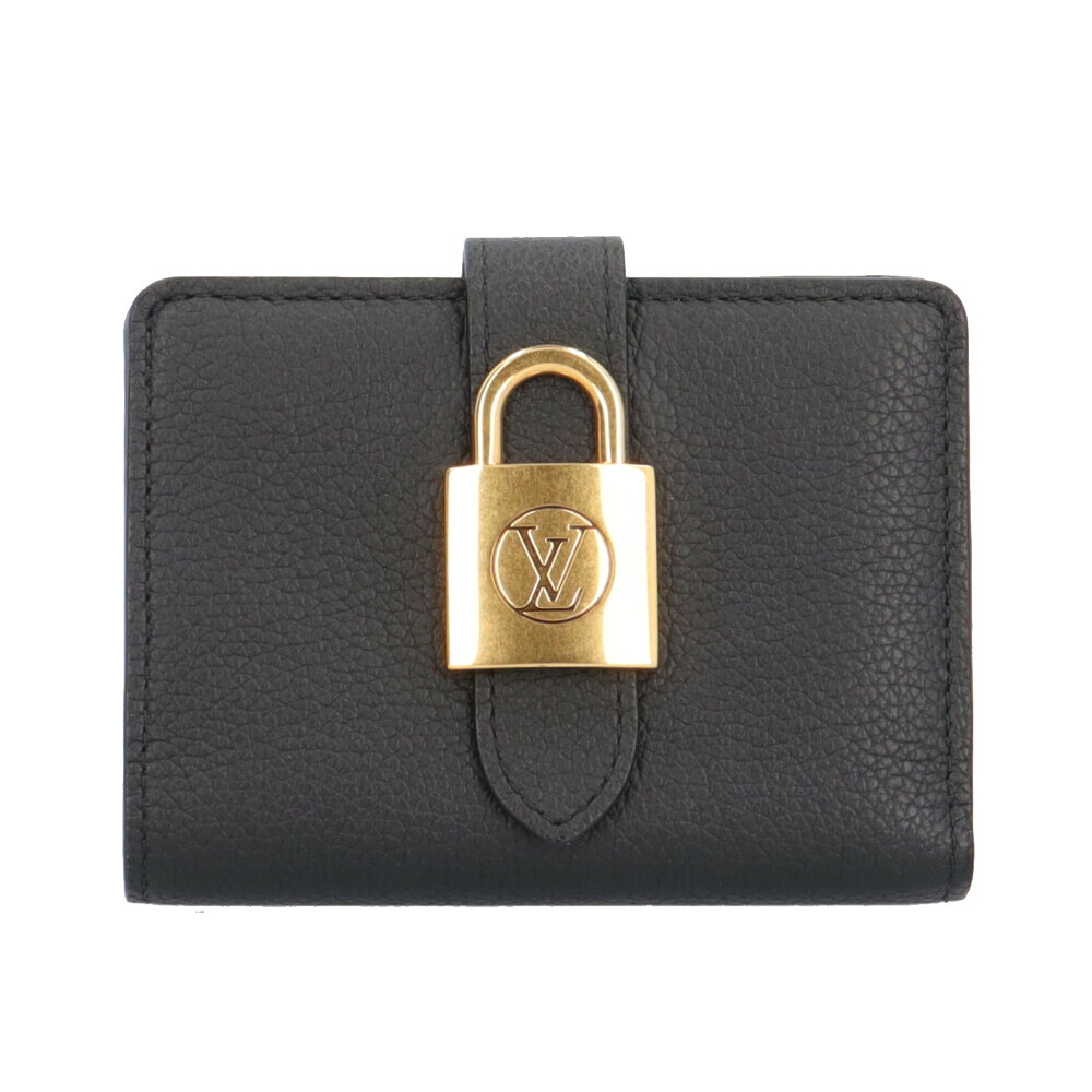 ルイヴィトン ポルトフォイユ・ロウキーコンパクト 二つ折り財布 ルイ・ヴィトン カーフ M12408 レディース LOUIS VUITTON 中古