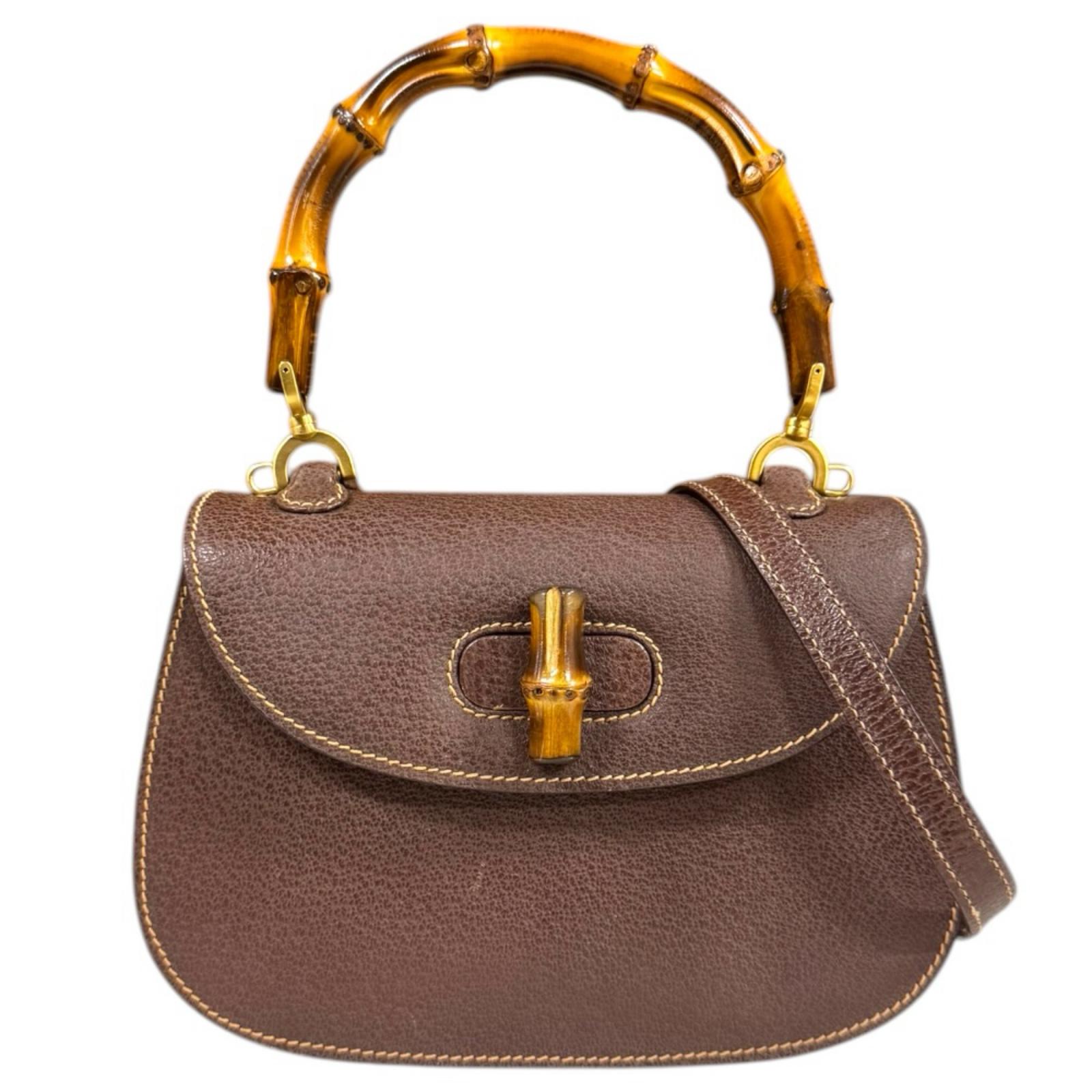 グッチ バンブー ショルダーバッグ グッチ バッグ レザー 000・1014・0188 ブラウン レディース GUCCI 中古2way|R&K リサイクルキング