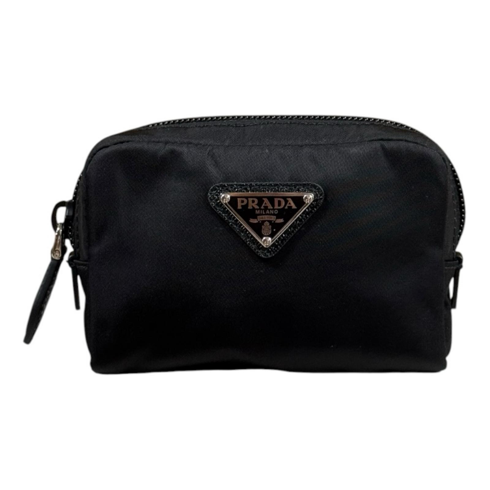 プラダ マイクロリナイロンポーチ 合切袋 プラダ  リナイロン 1ND339 ユニ一発やる PRADA 中古