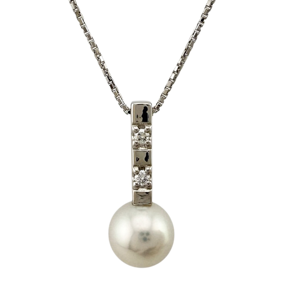 タサキ ネックレス タサキ 18金 K18ホワイトゴールド ダイヤモンド 0.02ct レディース TASAKI 中古｜Ｒ＆Ｋ　リサイクルキング