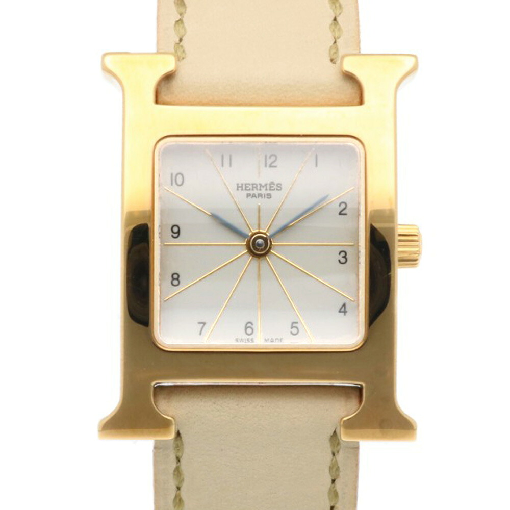 エルメス H御覧になる ウオッチ 時辰儀 エルメス  GP HH1.201 石英 レディース 1年引きうける HERMES 中古