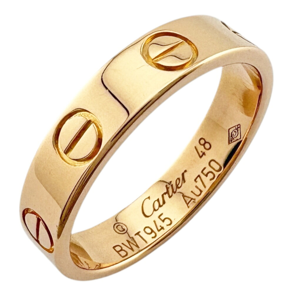 カルティエ ミニラブ リング 指輪 カルティエ 8号 18金 K18ピンクゴールド レディース CARTIER 中古｜Ｒ＆Ｋ　リサイクルキング