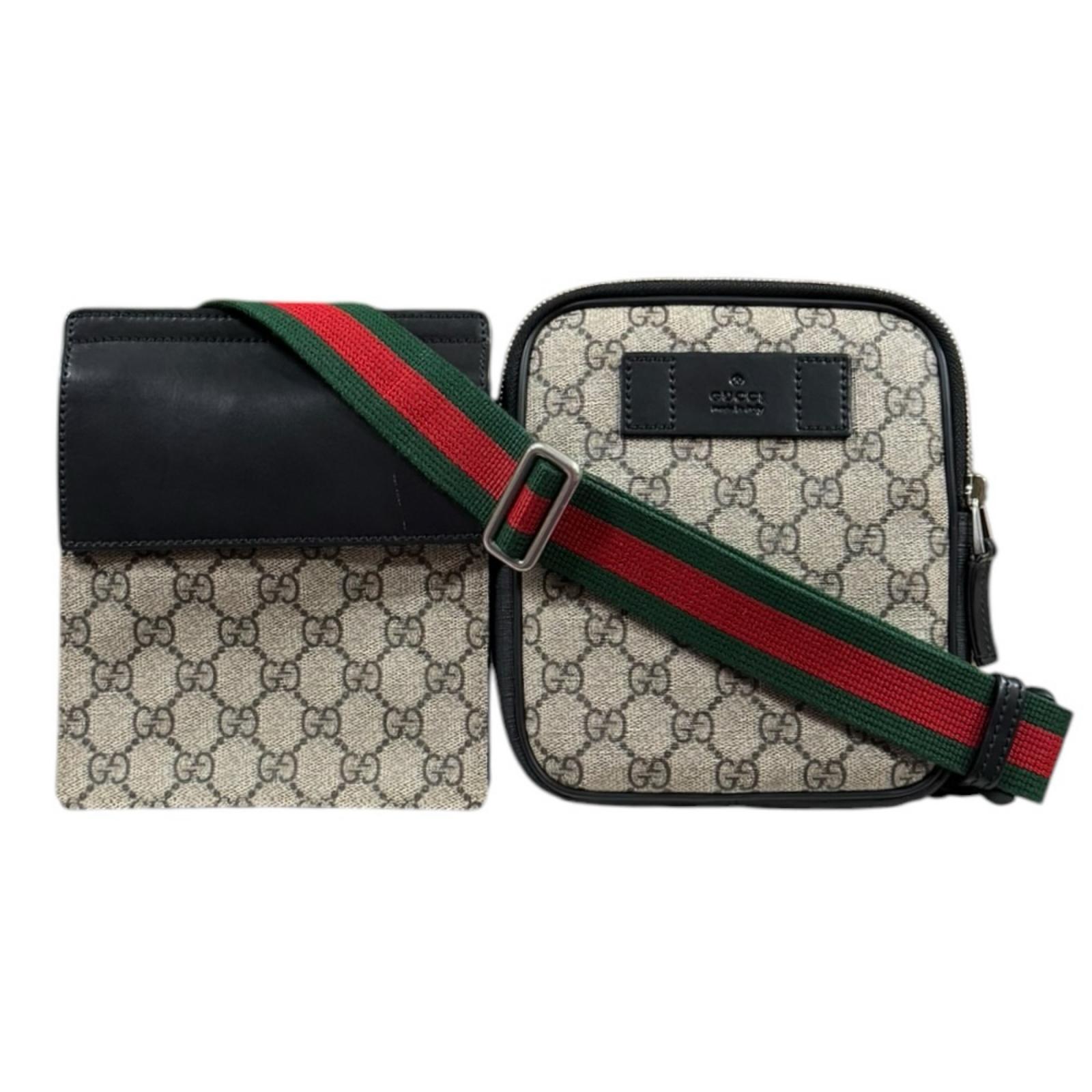 グッチ シェリーライン ウエストバッグ グッチ バッグ GGスプリームキャンバス 450956 ベージュ ユニセックス GUCCI 中古ボディバッグ｜Ｒ＆Ｋ　リサイクルキング