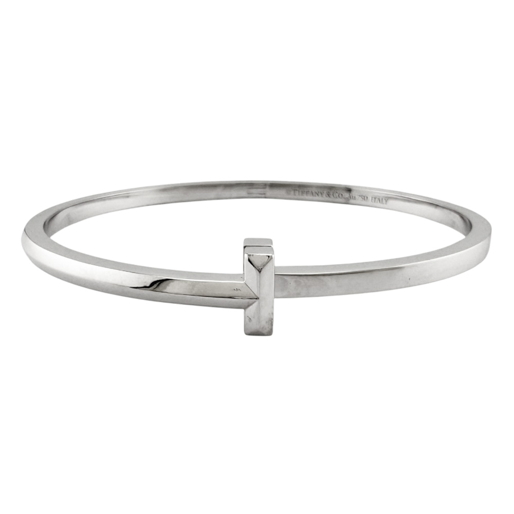 ティファニー ティファニーT Tワン ナロー ヒンジ バングル ティファニー 18金 K18ホワイトゴールド レディース TIFFANY&Co. 中古｜Ｒ＆Ｋ　リサイクルキング