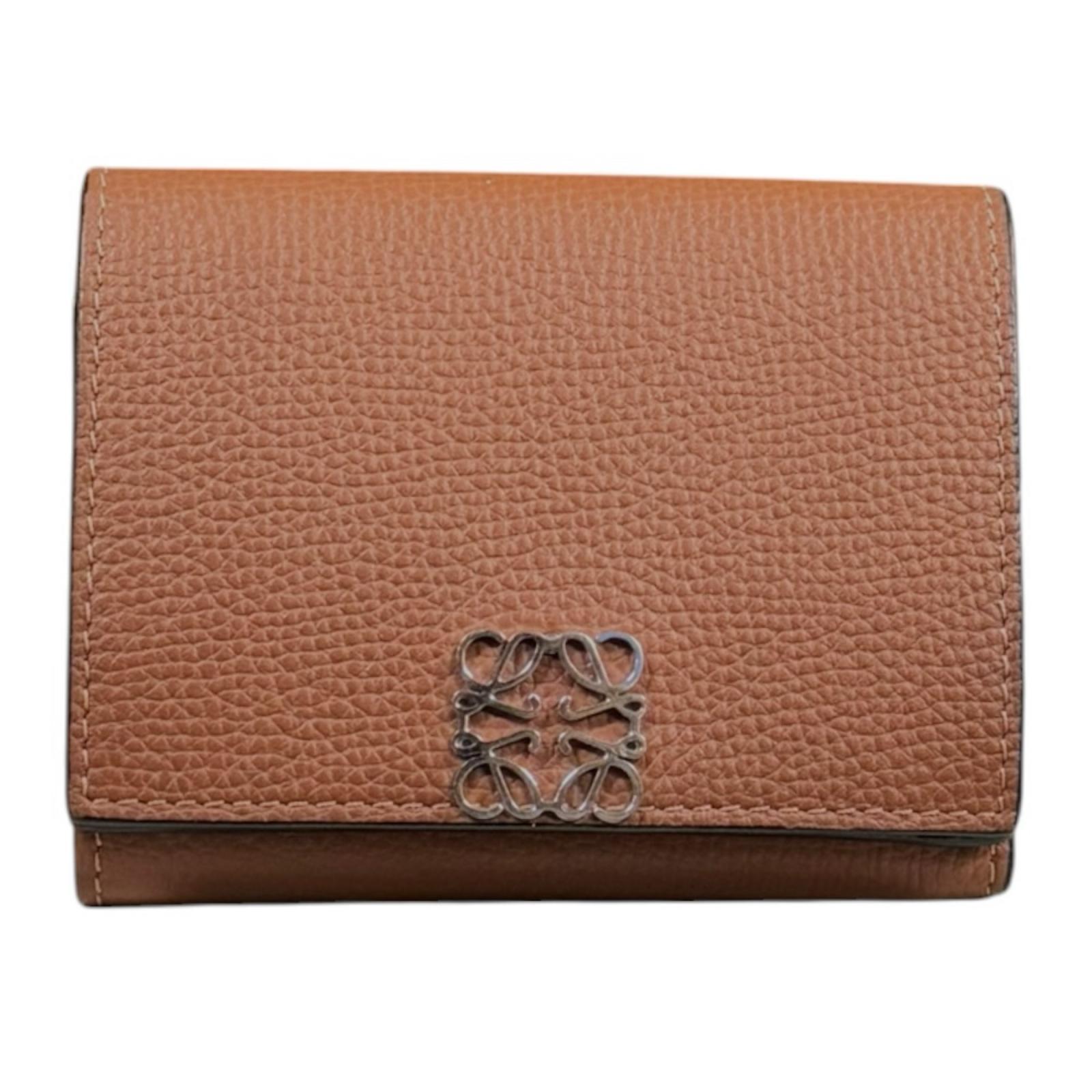ロエベ トライフォールドウオレット アナ瓦 長金入れ ロエベ C821TR2X02 レディース LOEWE 中古