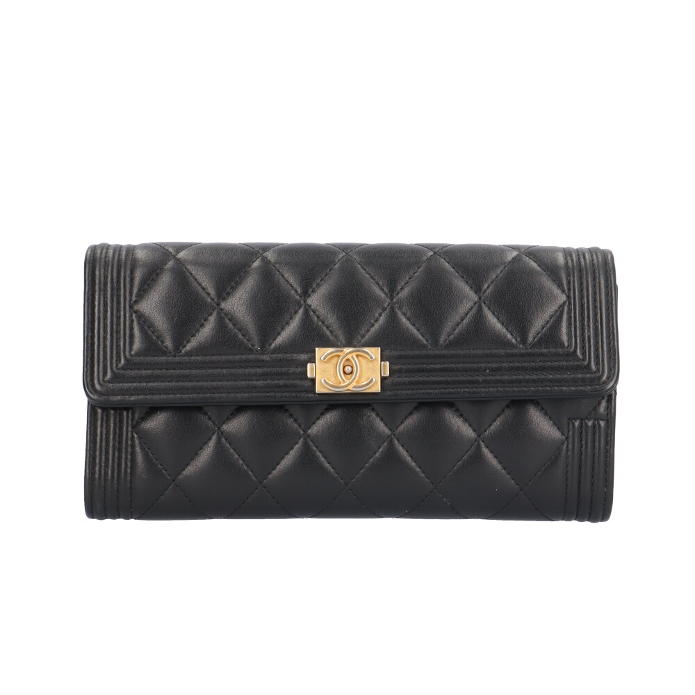 シャネル ボーイシャネル 長財布 シャネル ラムスキン A80286 レディース CHANEL 中古｜Ｒ＆Ｋ　リサイクルキング