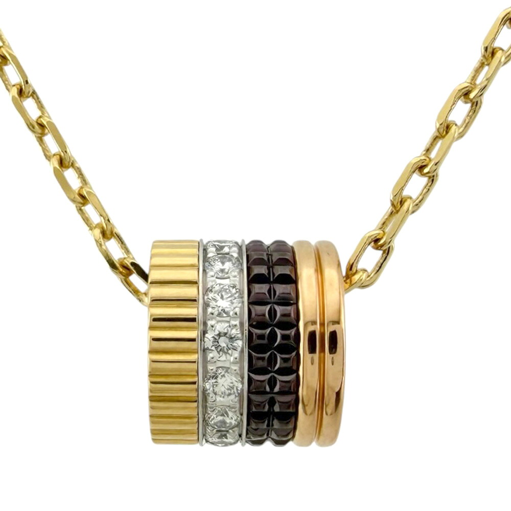 ブシュロン キャトルクラシック ネックレス ブシュロン 18金 K18イエローゴールド ダイヤモンド レディース Boucheron 中古｜Ｒ＆Ｋ　リサイクルキング 311,850円
