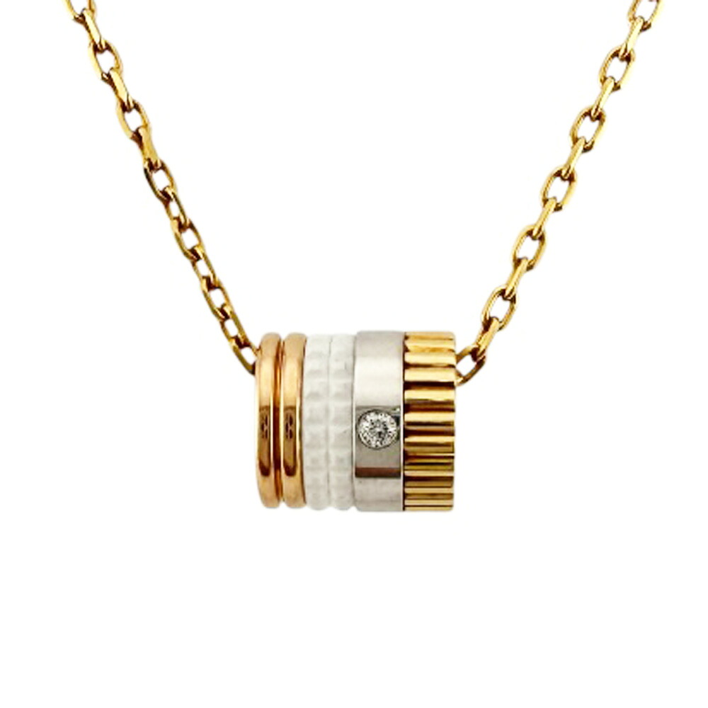 ブシュロン キャトルホワイト ネックレス ブシュロン 18金 K18イエローゴールド ダイヤモンド レディース Boucheron 中古｜Ｒ＆Ｋ　リサイクルキング