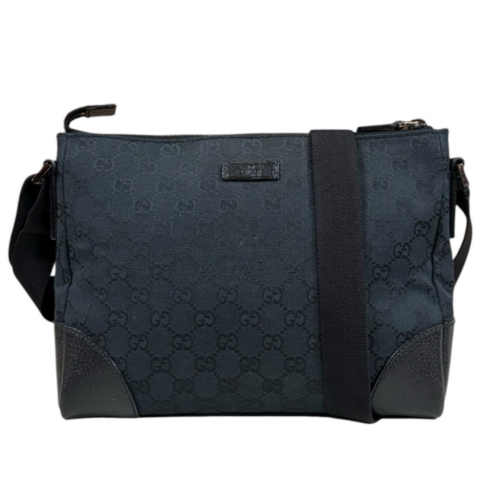 グッチ GGキャンバス ショルダーバッグ グッチ バッグ GGキャンバス 114273 ブラック レディース GUCCI 中古｜Ｒ＆Ｋ　リサイクルキング