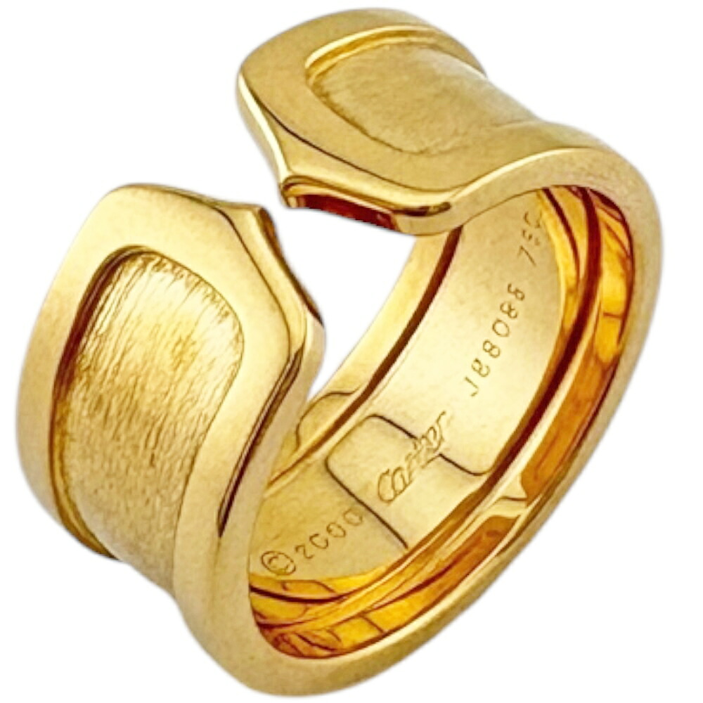 カルティエ C2ワイド リング 指輪 カルティエ 15号 18金 K18イエローゴールド ユニセックス CARTIER 中古|R&K リサイクルキング