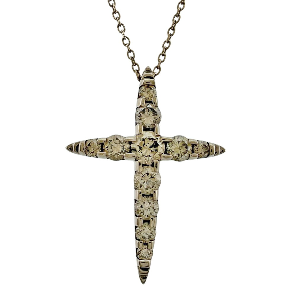 カシケイ ネイキッド ネックレス カシケイ 18金 K18ゴールド ダイヤモンド 1.10ct レディース KASHIKEY 中古ブラウンゴールド ブラウンダイヤモンド｜Ｒ＆Ｋ　リサイクルキング