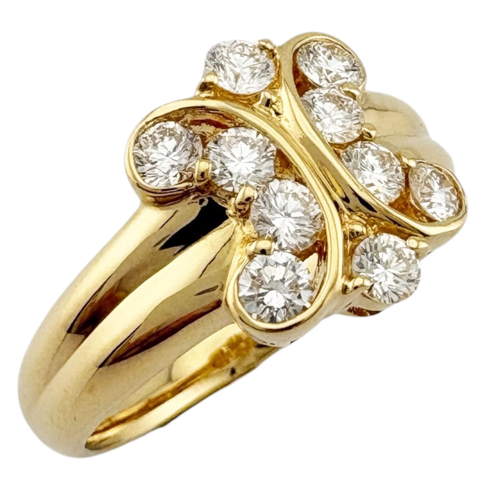 セリーヌ リング 指輪 セリーヌ 12号 18金 K18ゴールド ダイヤモンド 0.63ct レディース CELINE 中古｜Ｒ＆Ｋ　リサイクルキング 247,500円