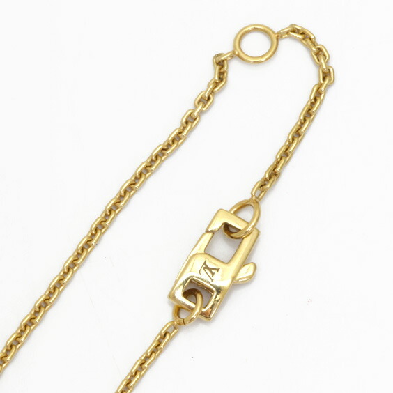 Louis K18 ネックレス ルイ ヴィトン 中古 ダイヤモンド 中古 ネックレス ロゴ おりん 18金 Vuitton 送料無料 ルイヴィトン 一粒 ヴィトン ビトン かわいい おしゃれ レディース メンズ 女性 男性 Bj Sh ｒ ｋ リサイクルキング中古広場