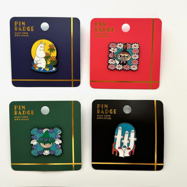 楽天市場】ムーミン 80周年記念 刺繍ピンバッジ 8種類のうちどれ