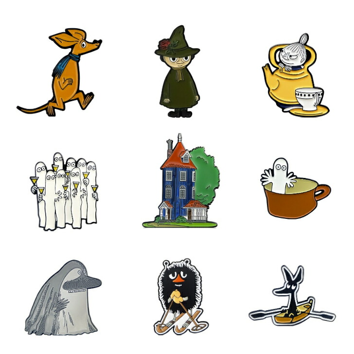 楽天市場】MOOMIN ムーミン 3Dピンバッジ TMF FINLAND 80周年 80th