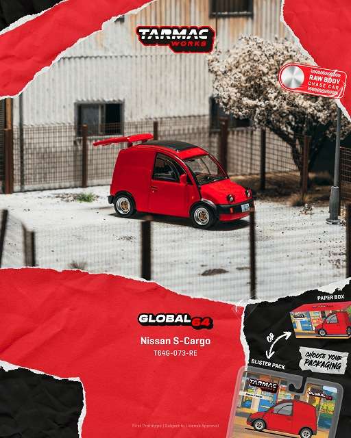 Tarmac Works 1:64 Nissan S-Cargo Bianco – Modellino Diecast In Scala, Collezionabile, Anno 2025