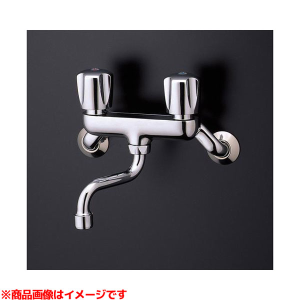 TOTO TKJ20BAU 壁付け水栓 クローム　2ハンドル混合水栓 TOTO TKJ20BAU 壁付2ハンドル混合水栓（整流、共用） : パーツ