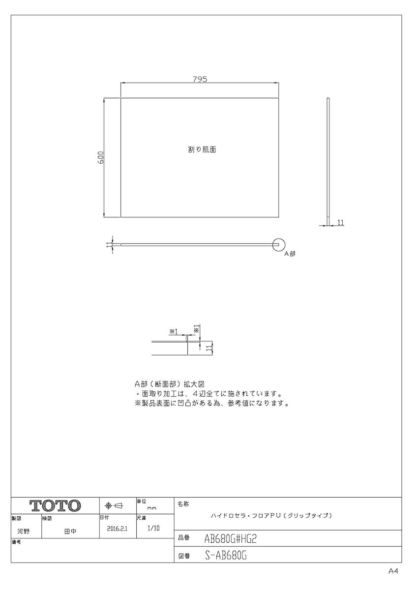 人気商品高評価 Ab680g Hg2 Tkf Toto ハイドロセラフロアpuグリップ Wg0 限定販売