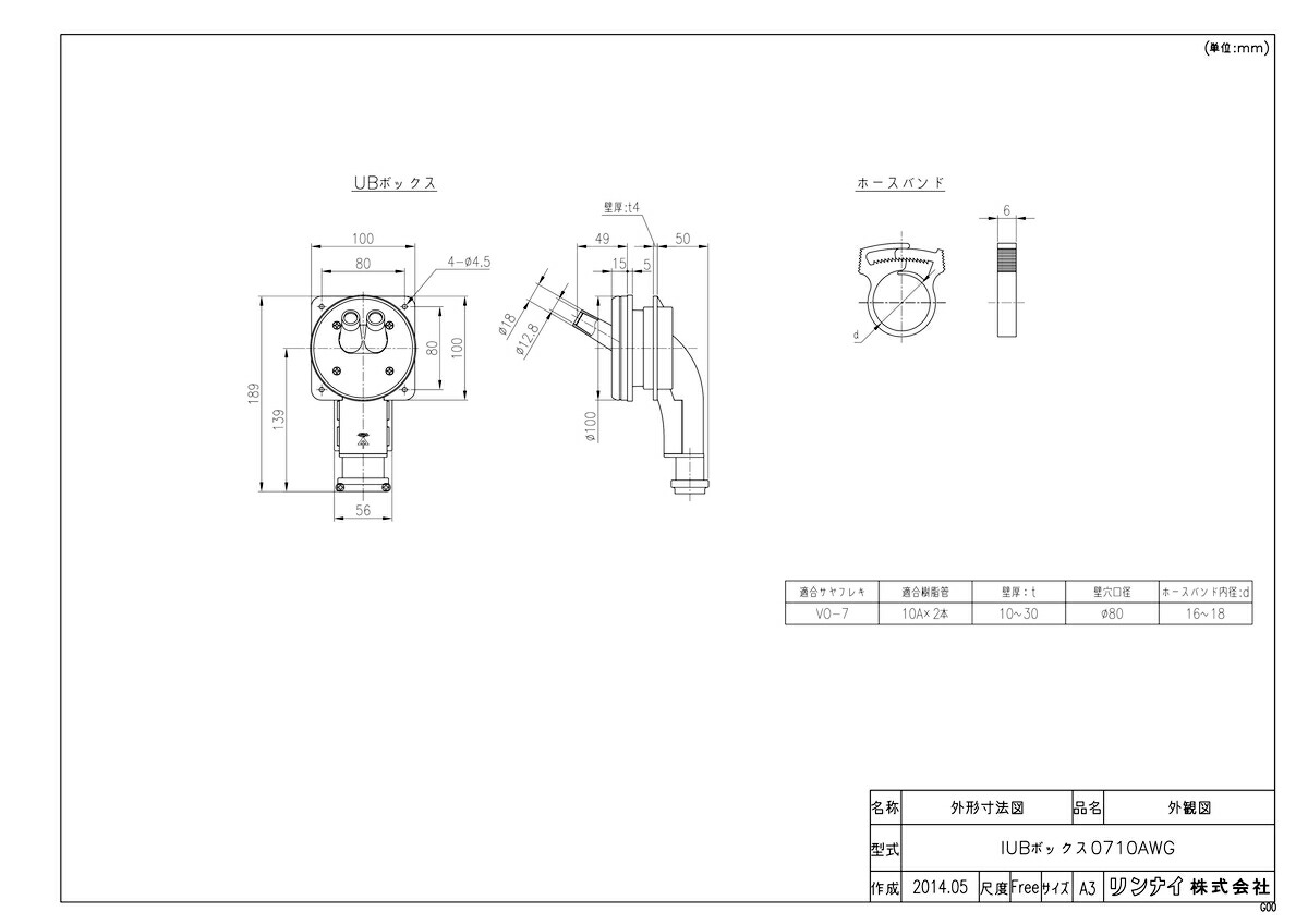 IUBボックス0710AWG