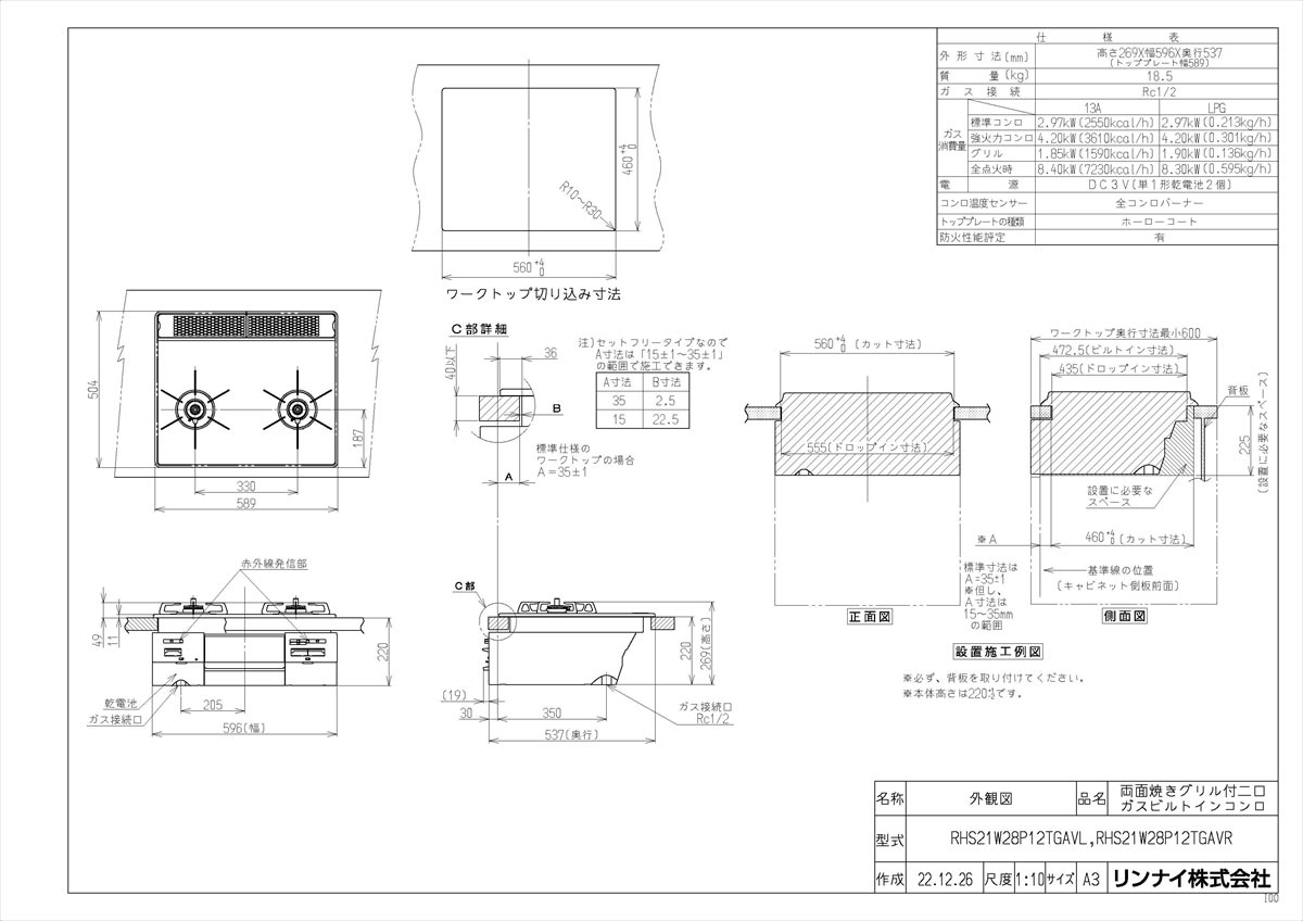 RHS21W28P12TGAVR