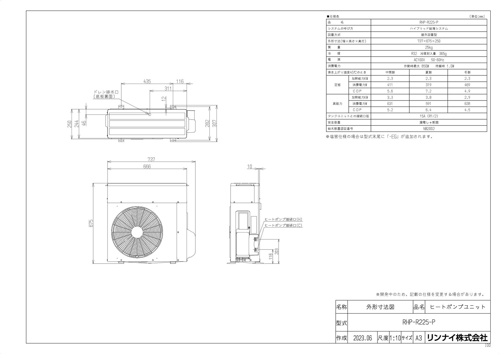 RHP-R225-P-EG