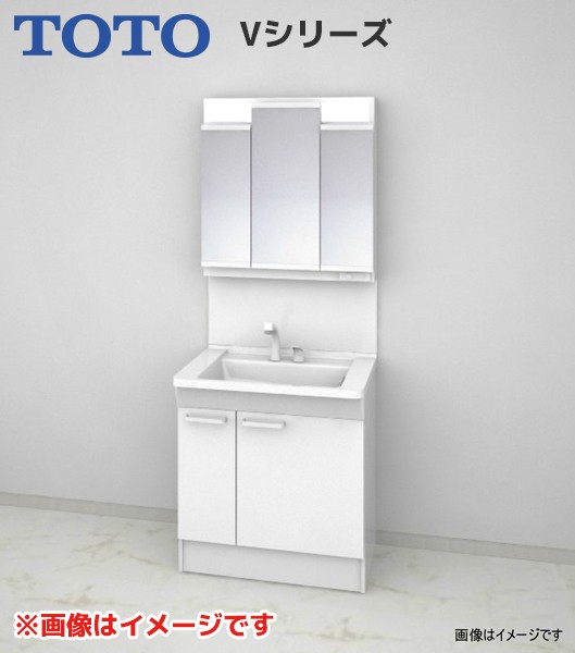 ボードへニッヒ　鏡付き洗面台　新品 TOTO LDPB060BAGEN2A+LMPB060B2GDG1G TOTO洗面化粧台Vシリーズ