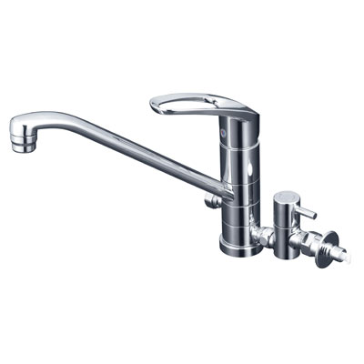 浄水器用分岐混合栓　KM5021TTU シングルシャワー付混合栓（分岐止水栓付）：KM5021TTU