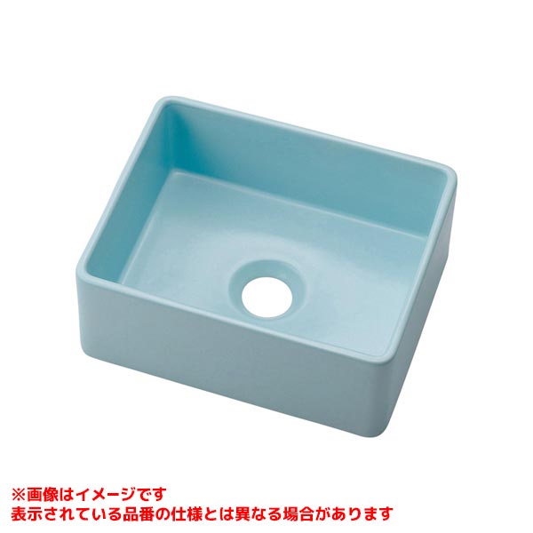 【493-245-B】 《TKF》 カクダイ 角型手洗器 フロストミント ωσ0