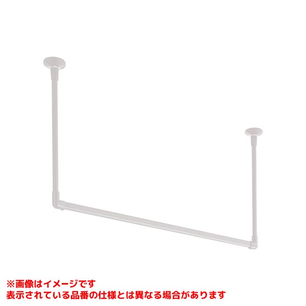 【252-001B-W】 《TKF》 カクダイ ランドリーハンギングバー(600ミリ・シロ) ωσ0