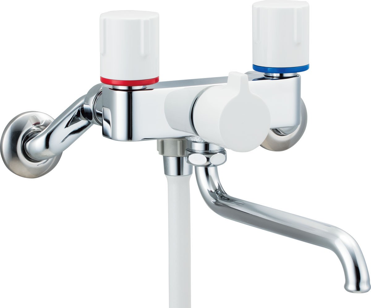 LIXIL(リクシル) INAX 水栓金具 壁付2ハンドル BF-WL115H 楽天市場】便利な一時止水機能付 LIXIL・INAX リクシル・イナックス 2