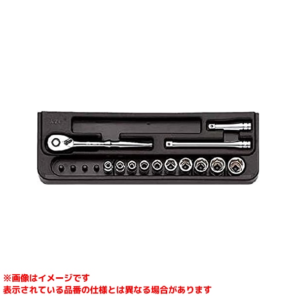 【TB210B (190574)】 《TKF》 京都機械工具 ソケットレンチセット6.35mm1/4インチ ωο0