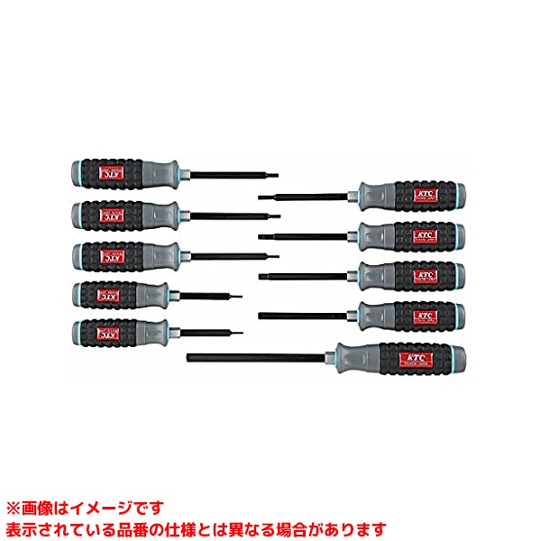【TD1H10B (190689) 10本組】 《TKF》 京都機械工具 ヘキサゴンドライバセット10本組 ωο0 DIY・工具-その他