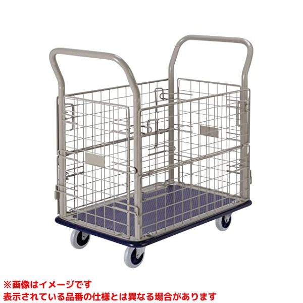 【NHT-107 (192114)】 《TKF》 金沢車輛 スチール製金網台車 ωο0