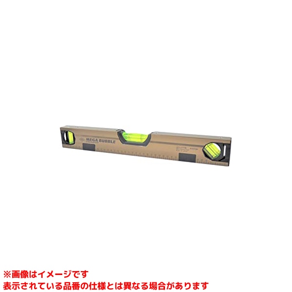 【L-777M-450 (502280)】 《TKF》 アカ仕合わせ製造所 箱型アルミレベルマグネット付 MEGA BUBBLE 450粍 ωο0