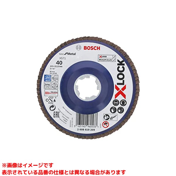 【2608619209 (482903) 10枚】 《TKF》 ボッシュ X-LOCKみがき上げるレコード盤125G40 10枚 ωο0