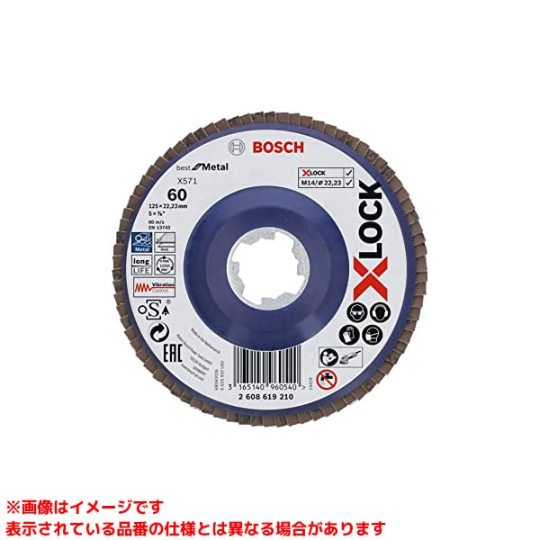 【2608619210 (482904) 10枚】 《TKF》 ボッシュ X-LOCKみがき上げるレコード盤125G60 10枚 ωο0