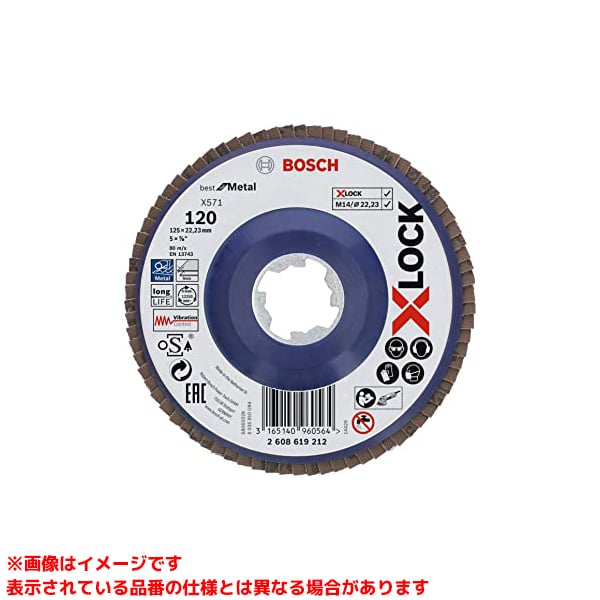 【2608619212 (482917) 10枚】 《TKF》 ボッシュ X-LOCKみがき上げるレコード盤125G120 10枚 ωο0
