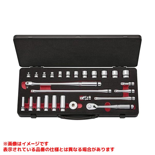【NTB3X26CZ [582327]】 《TKF》 京都機械工具 9.5sq.ソケットレンチセット(26点)ケース付き ωο0