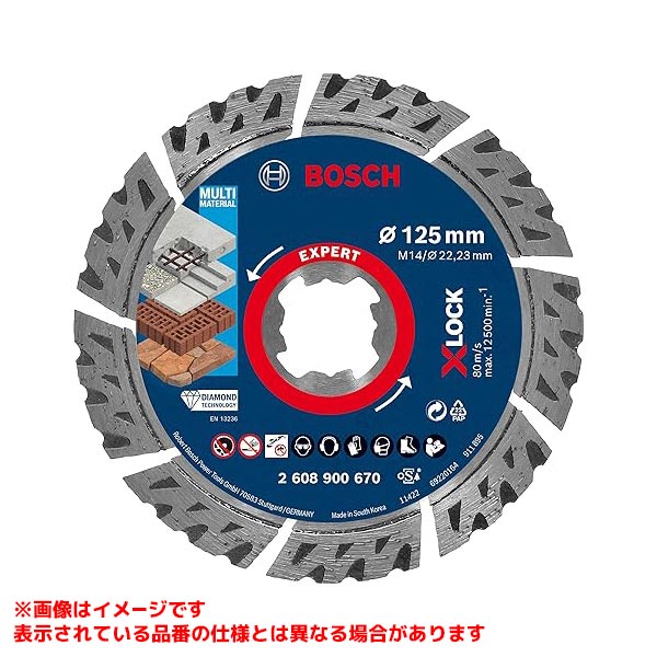 【2608900670 [592192]】 《TKF》 ボッシュ X-LOCKダイヤ125x2.4BEST ωο0