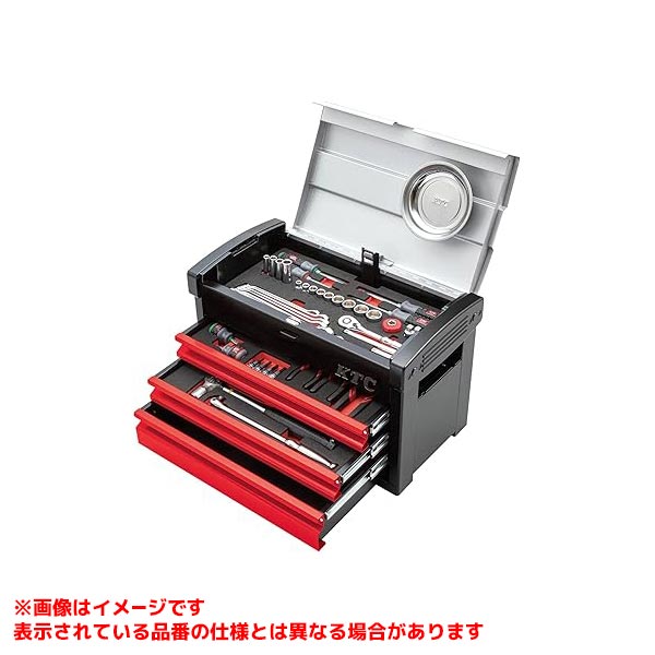 【SK3660E [593481]】 《TKF》 京都機械工具 工具セット(チェストタイプ)(66点) ωο0
