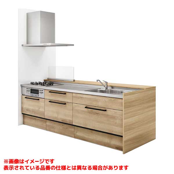 ラクエラ グランド デュアルトップアイランド型奥行98cm 間口275cm スライド収納 食洗機有 TGシンク 3口コンロ
