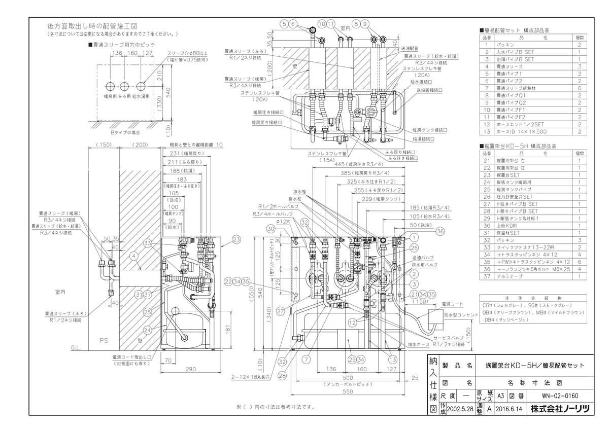 簡易配管セット HWG