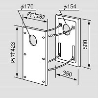 Gトップ化粧アダプタ 後方