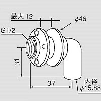 ユニットバス 貫通金具 T15A
