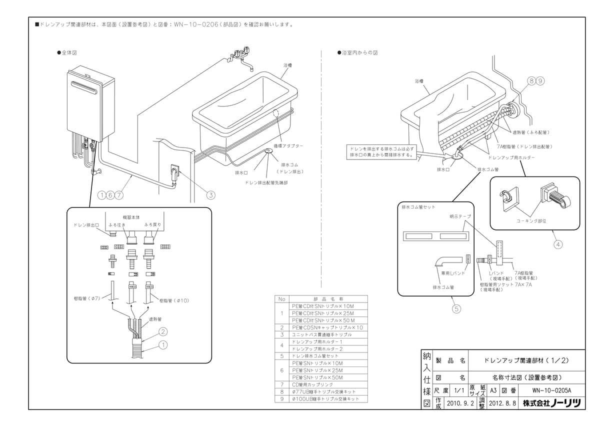 Φ77UB継手トリプル交換キット