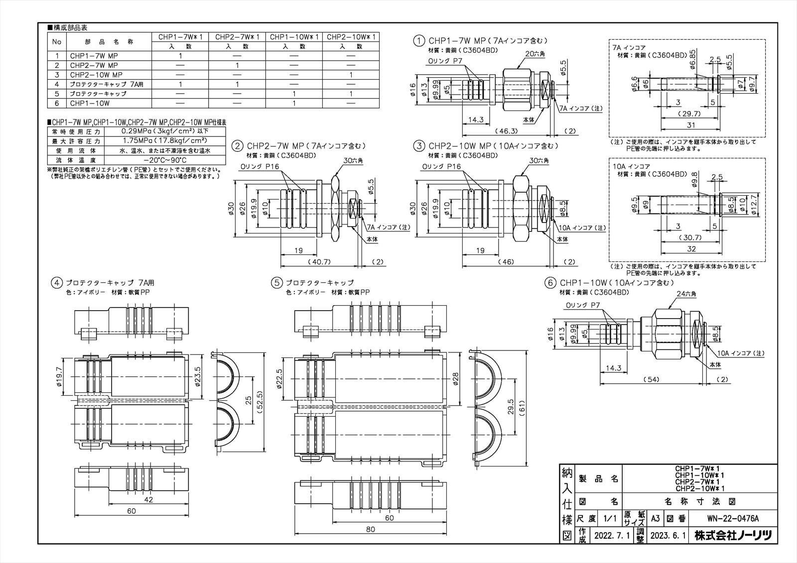 CHP2-7W＊1